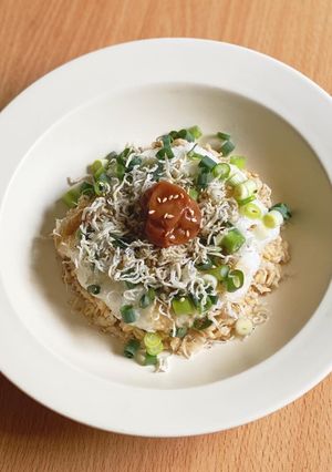 オートミールでじゃこと小葱の梅トロロ丼-レシピのメイン写真