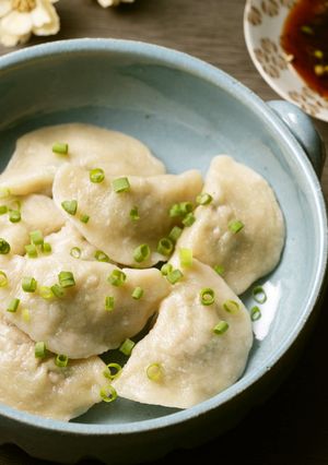 手作り餃子の皮で作るもちもち水餃子-レシピのメイン写真