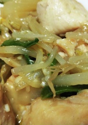 鶏胸肉とモヤシの中華炒め-レシピのメイン写真