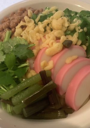 山菜ミックスのねばねばうどん-レシピのメイン写真