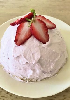 レンジで！おからのいちごショートケーキ-レシピのメイン写真