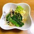 もやしと菜の花とロマネスコのナムル