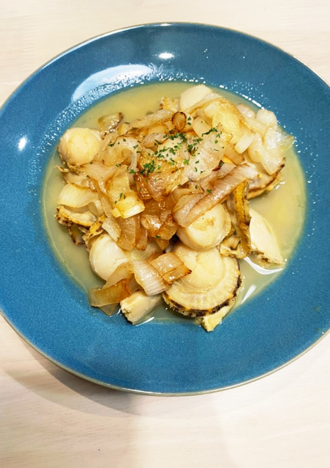 新玉ねぎと帆立のバター炒め-レシピのメイン写真