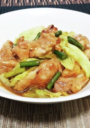 超簡単！鶏肉とキャベツのオイスター炒め！-レシピのメイン写真