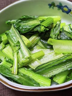 小松菜のにんにく炒め-レシピのメイン写真