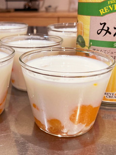 みかん入り牛乳寒天-レシピのメイン写真
