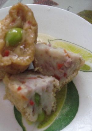 油揚げのすり身入り袋煮♪-レシピのメイン写真