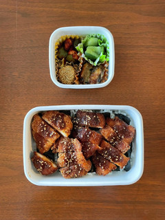 中学生野球弁当35|ソースカツ明太のり弁-レシピのメイン写真