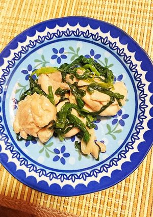 鶏ももとわけぎのガーリック炒め-レシピのメイン写真