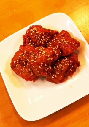 業スー商品で簡単♪絶品♫ヤンニョムチキン-レシピのメイン写真