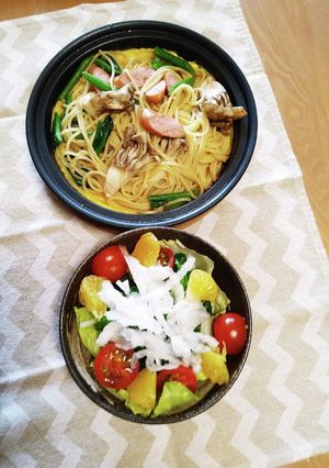 春パスタ＆春サラダ-レシピのメイン写真