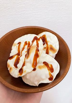 グリル汚れ無い！餃子の皮ソースせんべい-レシピのメイン写真