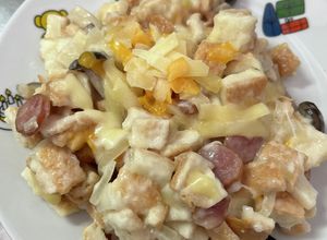 食品ロス削減！パンの耳グラタン-レシピのメイン写真