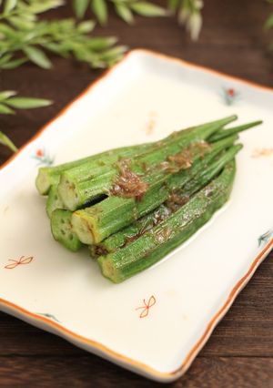 レンジで簡単!オクラのおかか煮-レシピのメイン写真