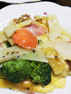 私の ピザ風 野菜たっぷり卵焼き-レシピのメイン写真