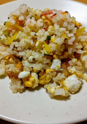 小海老と刻みたくあんの炒めご飯-レシピのメイン写真