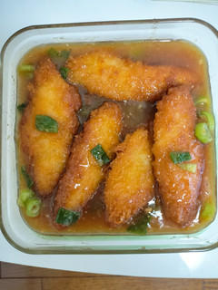 白身魚のフライゆず味噌ネギ和え-レシピのメイン写真