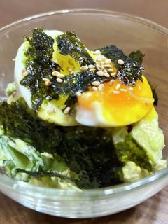 カリカリしらすとトローり卵のサラダ-レシピのメイン写真