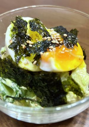 カリカリしらすとトローり卵のサラダ-レシピのメイン写真