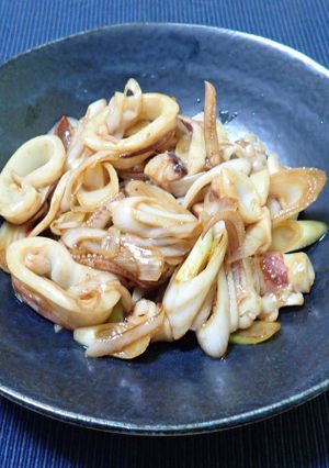 ヤリイカのオイスターソース炒め-レシピのメイン写真