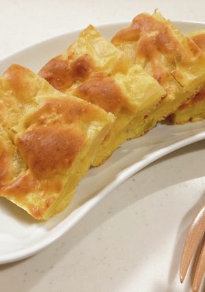 HMで☆りんごとさつまいもの天板ケーキ-レシピのメイン写真