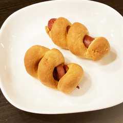รูปของ クルクルアメリカンドッグ風