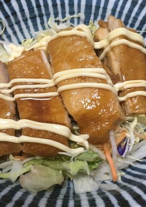 レンジde照り焼きチキン丼-レシピのメイン写真