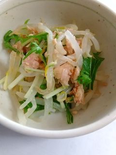 もやしと水菜のツナ和え-レシピのメイン写真