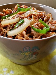 豚こま肉で!ton焼肉丼♪-レシピのメイン写真