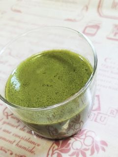 青汁を大量消費!抹茶風レアチーズケーキ-レシピのメイン写真