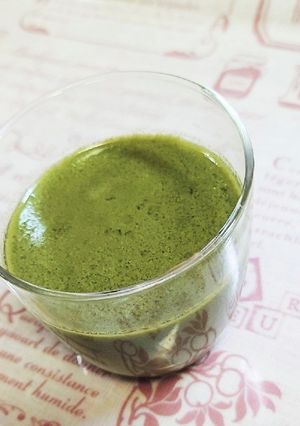 青汁を大量消費！抹茶風レアチーズケーキ-レシピのメイン写真