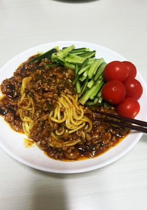 ジャージャー麺風お手軽中華-レシピのメイン写真