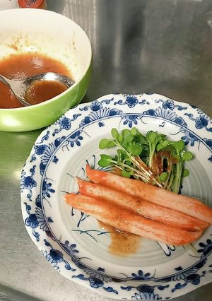青ばん強辛で甘辛たれ-レシピのメイン写真