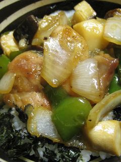 ♪鶏肉のにんにく酢醤油炒め丼♪-レシピのメイン写真