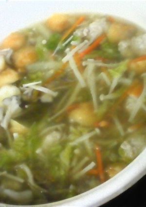肉団子入り春雨スープ-レシピのメイン写真