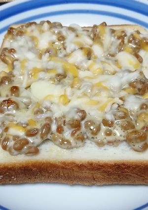 納豆マヨチーズトースト-レシピのメイン写真