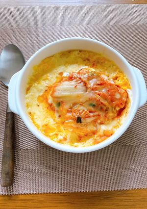 レンジでキムチ豆腐チーズ焼き-レシピのメイン写真