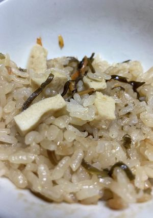 激安　高野豆腐と塩昆布のオガタライス-レシピのメイン写真