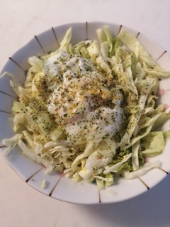 レンジで!キャベツの巣ごもり卵-レシピのメイン写真