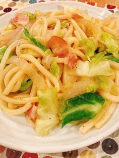 柚子胡椒で焼きうどん-レシピのメイン写真