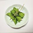 ハムとチーズの大葉巻き