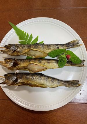 あまごの燻製を手作り燻製器で作ってみた-レシピのメイン写真