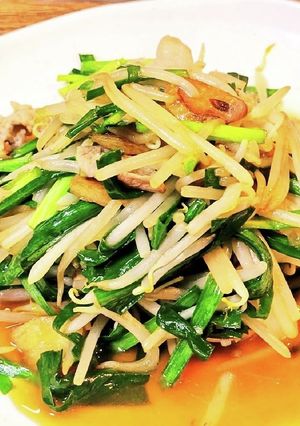 TVで話題！究極のスタミナにらもやし炒め-レシピのメイン写真