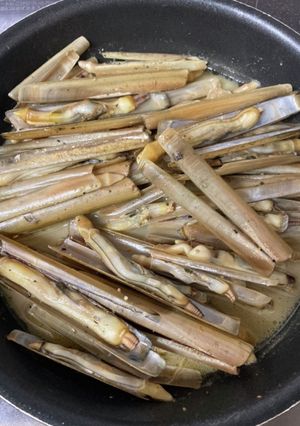 マテ貝のバター醤油蒸し炒め-レシピのメイン写真