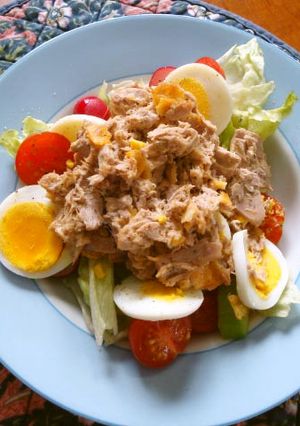 ポテトチップス入ツナサラダ-レシピのメイン写真