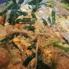 รูปของ 水餃子入り中華風スープ