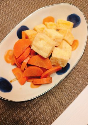 にんじんと厚揚げのレンジ蒸し-レシピのメイン写真