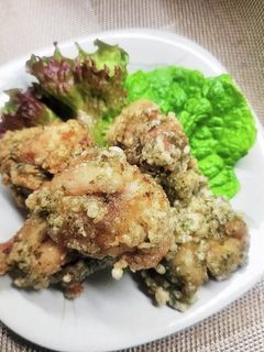 塩&あおさの唐揚げ (わさび風味)-レシピのメイン写真