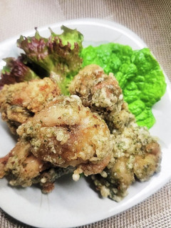 塩&あおさの唐揚げ (わさび風味)-レシピのメイン写真