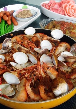 フライパンで!!ズボラなカレーパエリア-レシピのメイン写真
